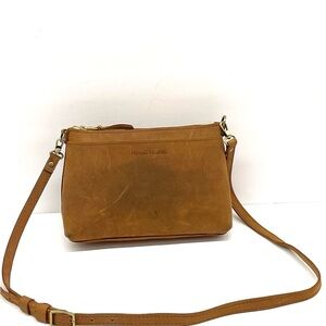 Portland Leather Classic Brown Crossbody Bag
